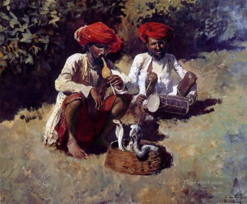  Egipcio Pintura Art%c3%adstica - Los encantadores de serpientes Bombay Indio egipcio persa Edwin Lord Weeks